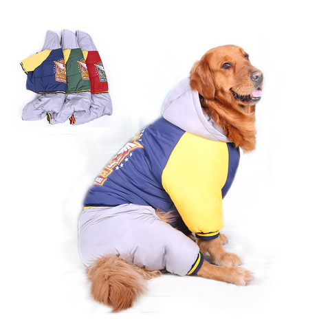 Golden Retriever dog clothes winter Baseball dog jackets Warm Labrador Pet clothes For big dogs clothes Alaska ubranka dla psa ► Photo 1/6