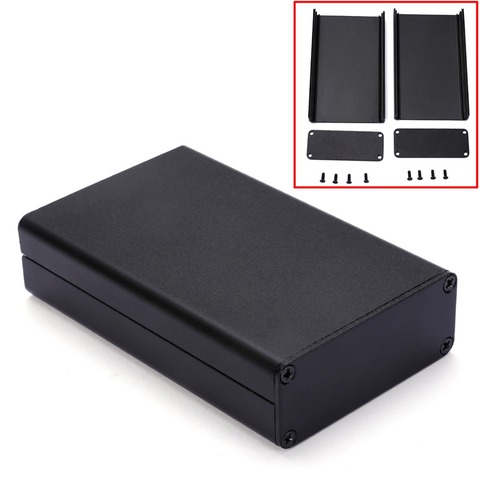 Mayitr Split Body Black Extruded Aluminum Enclosure Instrument Box DIY Amplifiers Electronic Project Case Shell 80x50x20mm ► Photo 1/6