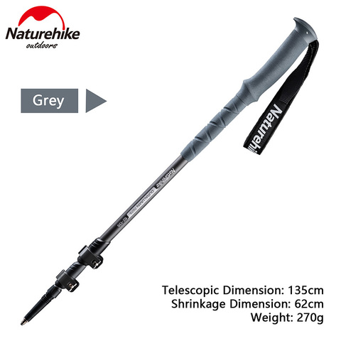 Naturehike Outdoor Telescopic Walking Stick Ultralight 7075 Aluminum External Lock Hiking Stick Skiing Hiking Trekking Poles ► Photo 1/6