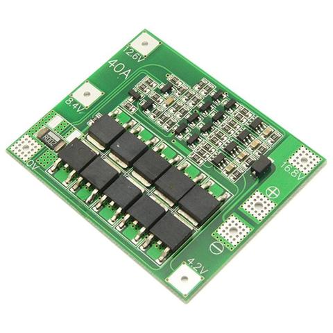 4S 40A Li-ion Lithium Battery 18650 Charger PCB BMS Protection Board with Balance For Drill Motor Lipo Cell Module ► Photo 1/5