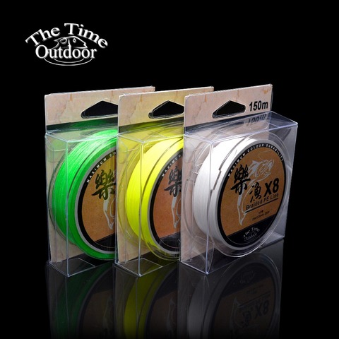 150M THETIME 8 Strands Weaves PE braided fishing line multifilament fishing line main accessories for carp fishing ► Photo 1/1