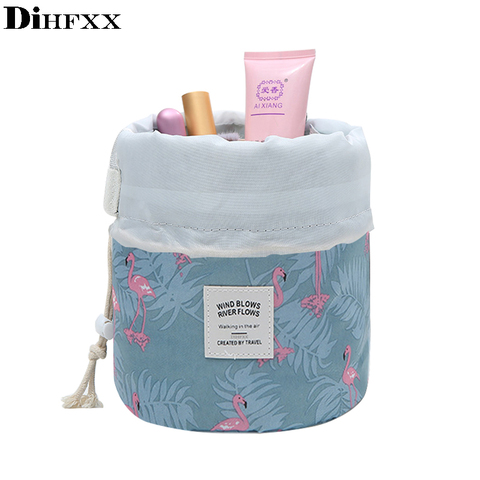DIHFXX Women Lazy Drawstring Cosmetic Bag Fashion Travel Makeup Bag Organizer Make Up Case Storage Pouch Toiletry Beauty Kit ► Photo 1/6