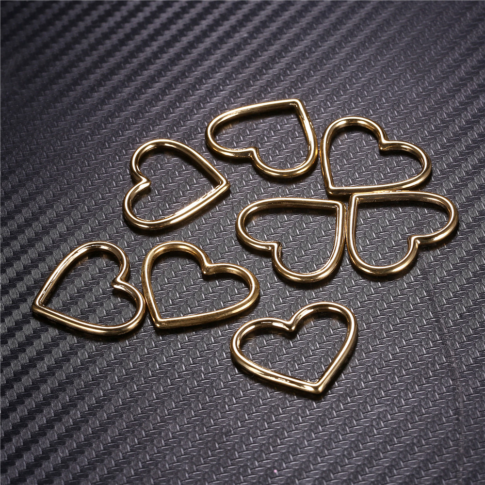 Lot 5pcs on sale Stainless Steel Silver Heart Love Charms Pendant Fashion Gifts