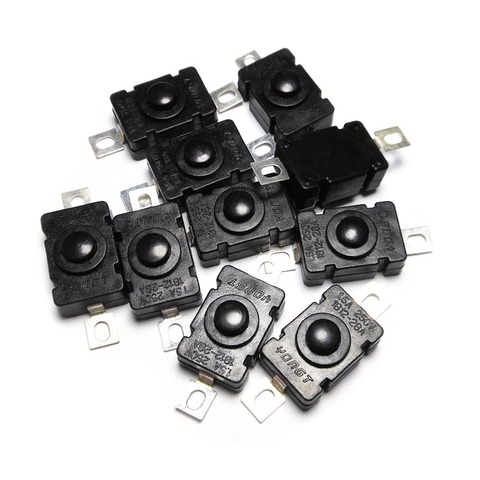 10PCS/LOT 18*12MM Flashlight Switch 1.5A 250V Self Locking Patch Type Push Button Switch 2P-ON-OFF Small Switches KAN-28 ► Photo 1/5