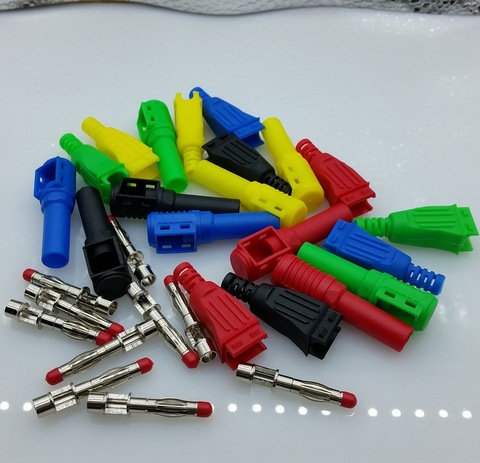 10pcs/lot 4mm right angle banana plug 5 colour banana plug ► Photo 1/1