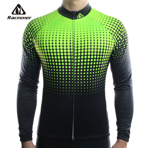 Racmmer 2022 Cycling Jersey Long Sleeve Mtb Clothing Bike Wear Clothes Kit Bicycle Maillot Roupa Ropa De Ciclismo Hombre #CX-14 ► Photo 1/6