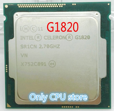Free shipping Original Celeron G1820 2700 MHz 2.7 GHz 2M Cache Socket LGA 1150 Dual Core CPU Processor SR1CN scrattered pieces ► Photo 1/1