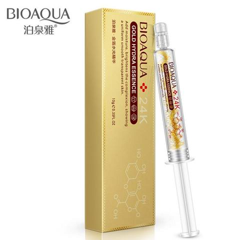 BIOAQUA 24k Gold foil water light needle essence collagen smear hyaluronic acid moisturizing face serum skin care 10ml ► Photo 1/6
