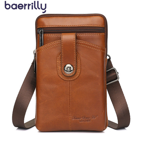 Mini Saddlebag Messenger Bags Leather Men Satchel Man Shoulder Genuine Leather Male Luxury Handbags Small Bag For Phone Bolsa ► Photo 1/1