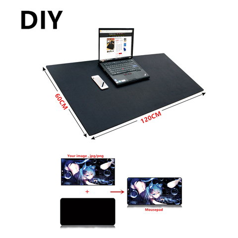 large DIY Custom mouse pad XXL XXXL 120*60cm 100*50cm 2mm grande DIY gaming Mousepad desk mat Anime for CS GO dota 2 game gamer ► Photo 1/6