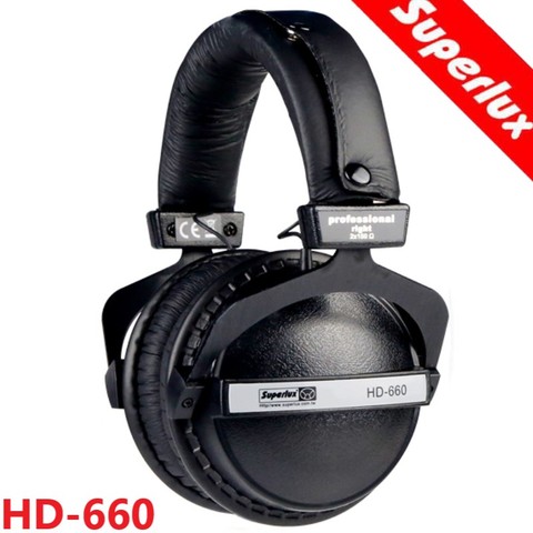 Superlux HD660 closed dynamic stereo headphone professional studio DJ monitoring HIFI headphone noise lsolating headset ► Photo 1/6