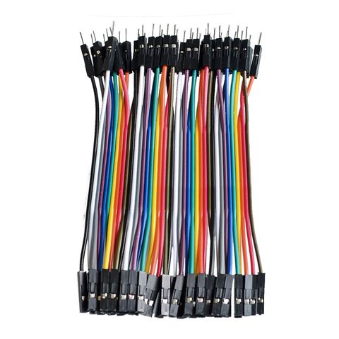 1lot =40pcs 10cm 2.54mm 1pin 1p-1p male to female jumper wire Dupont cable for ► Photo 1/1