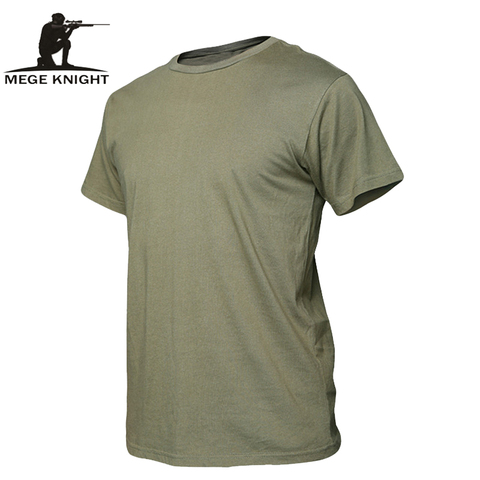 MEGE Summer Cotton T-shirt, Men Military Dry Camo Camp Tees, Camouflage Breathable Tactical  Army Trainning Combat T Shirt ► Photo 1/6