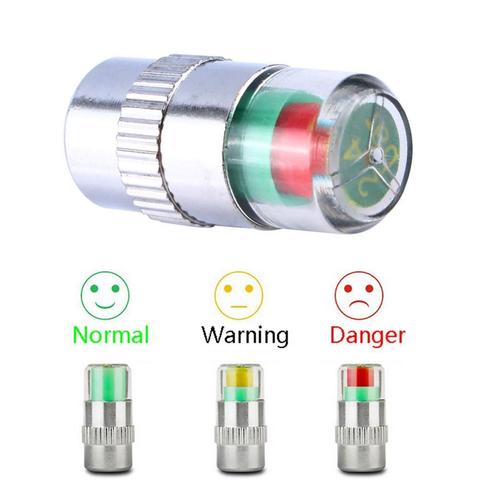 BEST 2/4PCS 2.4 Bar 36PSI Car Tire Pressure Monitor Valve Cap Sensor Indicator 3 Color Eye Alert monitoring tire pressure r20 ► Photo 1/6