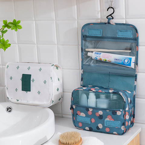 BAKINGCHEF Women Toiletry Organizer Cosmetic Bag Hanging Casual Wash Makeup Travel Camping Overnight Storage Cases Accessories ► Photo 1/6