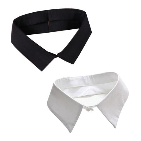 White Clothes Shirt Fake Collar For Women Faux Tie Collars False Collar Lapel 