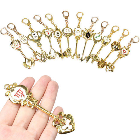 Anime Fairy Tail Cosplay Lucy Celestial Zodiac Spirit Gate Key Chains Pendant Constellation Keychain Keyring ► Photo 1/6