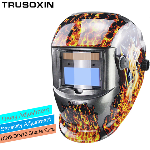 Solar Auto Darkening Welding Helmet Welding Mask Eye Goggles for MMA MIG TIG