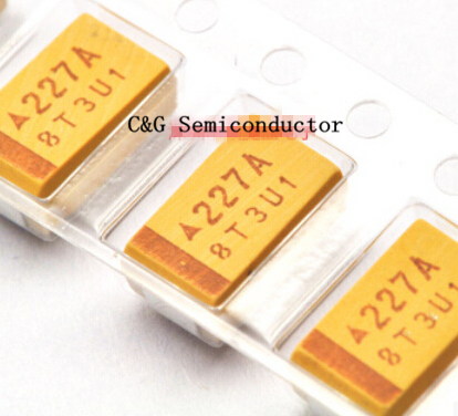 10PCS 6V 6.3V 10V 16V 25V 35V 50V 10UF 22UF 33UF 47UF 100UF 220UF 330UF 470UF D type SMD tantalum capacitor ► Photo 1/1