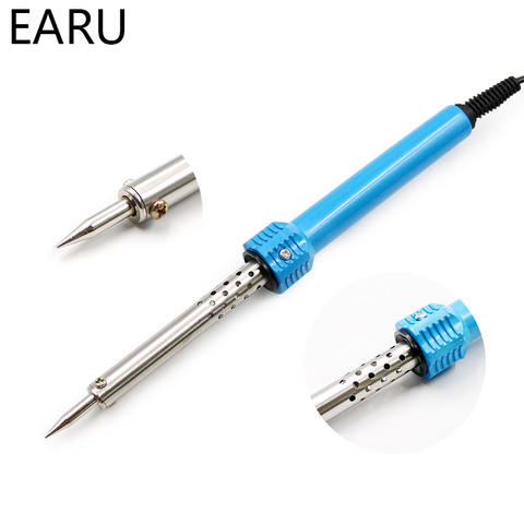 Mini Portable Handle Electric Soldering Iron 220V 110V 60W Welding Solder Rework Station Heat Pencil Repair Tool ► Photo 1/6