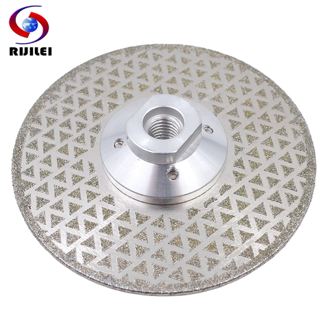 RIJILEI Electroplated Diamond Saw Blade Galvanized Diamond Cutting And Grinding Disc Both Sides For Marble Granite Ceramic Tile ► Photo 1/6