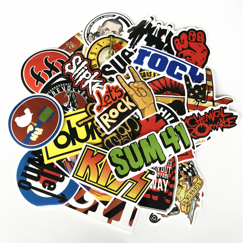 Classic Rock Band Stickers