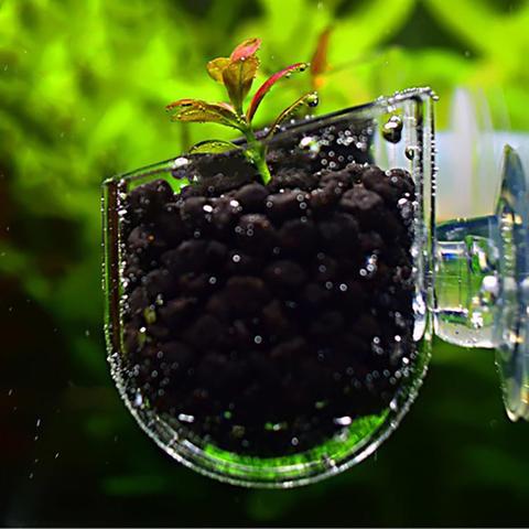 Creative Aquarium Fish Tank Glass Plant Cup Red Worm Feeding Container Holder Plant Cup Pot Seed Mud for Aquarium Lanscape Decor ► Photo 1/5