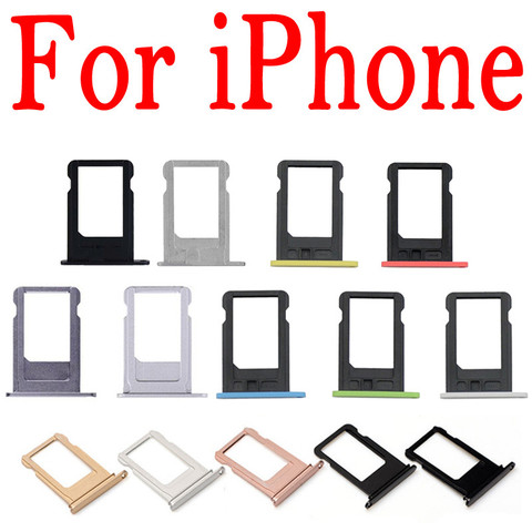 Buy Online Micro Nano Sim Card Holder Tray Slot For Iphone 5 S C 5c 5s 5g Se 5se Replacement Part Sim Card Card Holder Adapter Socket Apple Alitools