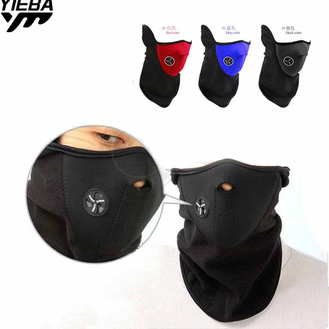 Protecting Maske Motorcycle Half Face Mask Cover Fleece Unisex Ski Snow Moto Cycling Warm Winter Neck Guard Scarf Warm Face Mask ► Photo 1/6