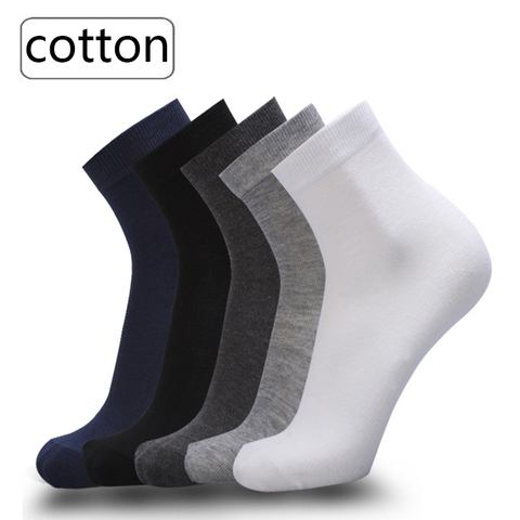 10 Pairs / Lot Men's Cotton Socks High quelity New styles Black Business Socks Breathable Autumn Winter for Male size(39-46) ► Photo 1/6