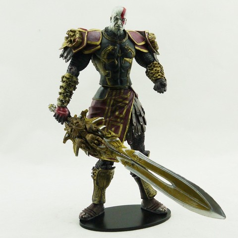 Free shipping Alta qualidade NECA God of War 2 II Kratos em Ares Armor W Blades 7 