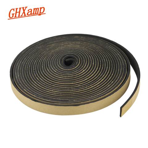 GHXAMP 2 Meter Speaker EVA Sealing Strip Black Single-sided plastic shockproof absorber Gasket seal loudspeaker repair 15*1.5MM ► Photo 1/6