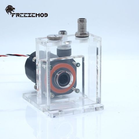 FREEZEMOD notebook water cooler Cubic pump industrial instrument integrated water tank mute pc cooling. PUB-ST600 ► Photo 1/5