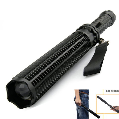 Super Torch Telescopic Baton for Self Defense Flashlight 18650 Battery Rechargeable Car Lamp Waterproof Tactical Flashlight 29W ► Photo 1/6