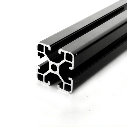 1PC BLACK 4040 European Standard Anodized Aluminum Profile Extrusion 100-800mm Length Linear Rail for CNC 3D Printer CNC ► Photo 1/3