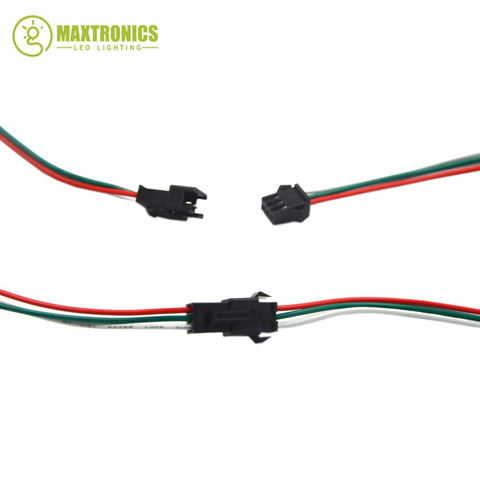 10 Pair 3pin JST Connector Male & Female Cable Wire for WS2811 WS2812B RGB LED Strip Free shipping ► Photo 1/1