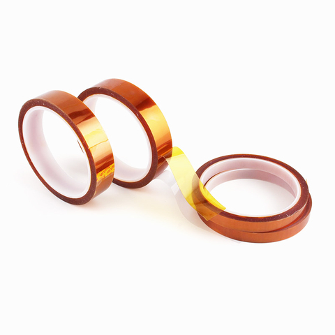 1Pc Width 5/6/8/10/12/15/18/20/25/30mm Length 30M Heat Resistant Polyimide Tape High Temperature Adhesive Insulation Kap Tape ► Photo 1/6