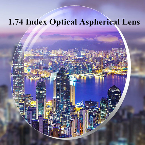 1.74 index Super Thin Aspherical Lenses Anti-radiation Resin Optical Myopia Prescription Lens ► Photo 1/1