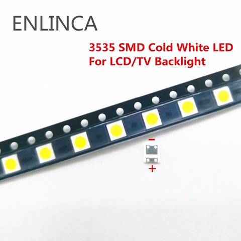 50-100pcs only Original For LG LED 2W 6V / 1W 3V 3535 Cool cold white LCD Backlight for TV smd led ► Photo 1/4