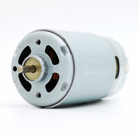 2PCS JOHNSON 545 DC motor 6V-12V long axis front ball bearing motor 12V 5A 49000RPM high speed good for DIY Electric tool(6.8) ► Photo 1/5