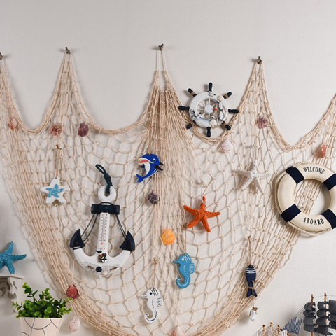 1pcs Summer Tropical Decorative Fish Net Mermaid Party Under The