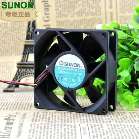 SUNON KD2408PTS3-6 DC24V axial cooling fan radiator fan 8025 80mm 80*80*25 mm ► Photo 1/1