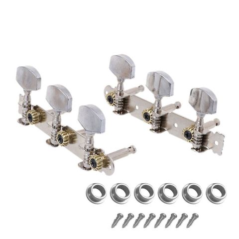 OOTDTY Metal Classic Guitar String Tuning Pegs Machine Heads Tuners Keys Parts 3L 3R  Strings button ► Photo 1/6