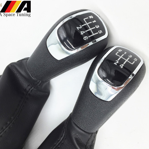Gear Shift Knob Gaiter Boot Lever Stick Handle Head Cover Case 5/6 Speed Car Accessories For Skoda Octavia II Superb II Yeti ► Photo 1/6