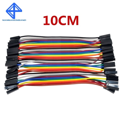 40PCS Dupont 10CM Female To Female (F-F) Jumper Wire Ribbon Cable for arduino ► Photo 1/5