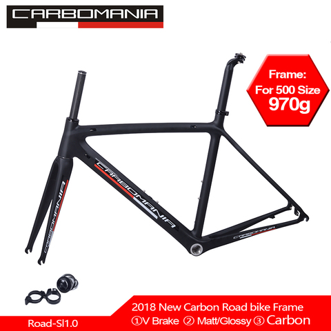 cheap carbon frame road 2017 road bike carbon frameset V brake 700c Di2 and Mechanical 500/530/550mm Super Light carbon Frame ► Photo 1/1