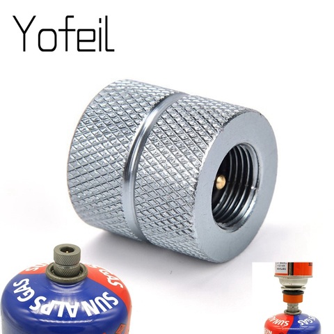 Outdoor Camping Butane Stove Gas Refill Adapter Cartridge Gas Nozzle Bottle Type Cartridge Screw Type Valve Canister Connector ► Photo 1/6
