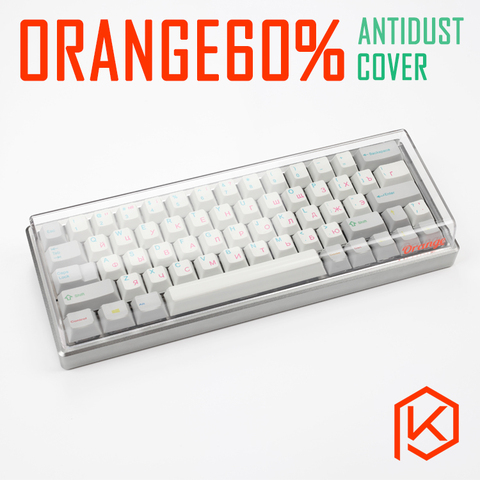 Acrylic Orange 60% dust cover anti dust guard cap for 60% mechanical keyboard such as gh60 satan60 XD60 XD64 infinity 60 poker 2 ► Photo 1/5