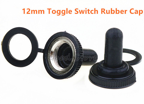 10 Pcs 12mm New Waterproof Switch Cap 15A 250VAC / 20A 125VAC E-TEN Rubber Cap Miniature Toggle Switches ► Photo 1/5