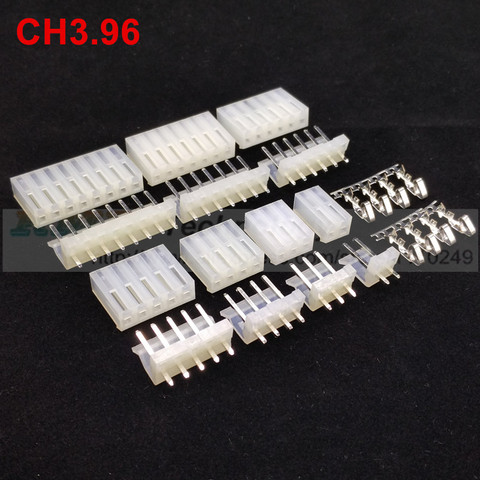 20set/lot CH3.96 2139 3.96 mm CH3.96 - 2, 3, 4, 5, 6, 7, 8, 9, 10 Pin connector 20pcs Male + 20pcs Female + terminal 3.96mm ► Photo 1/6